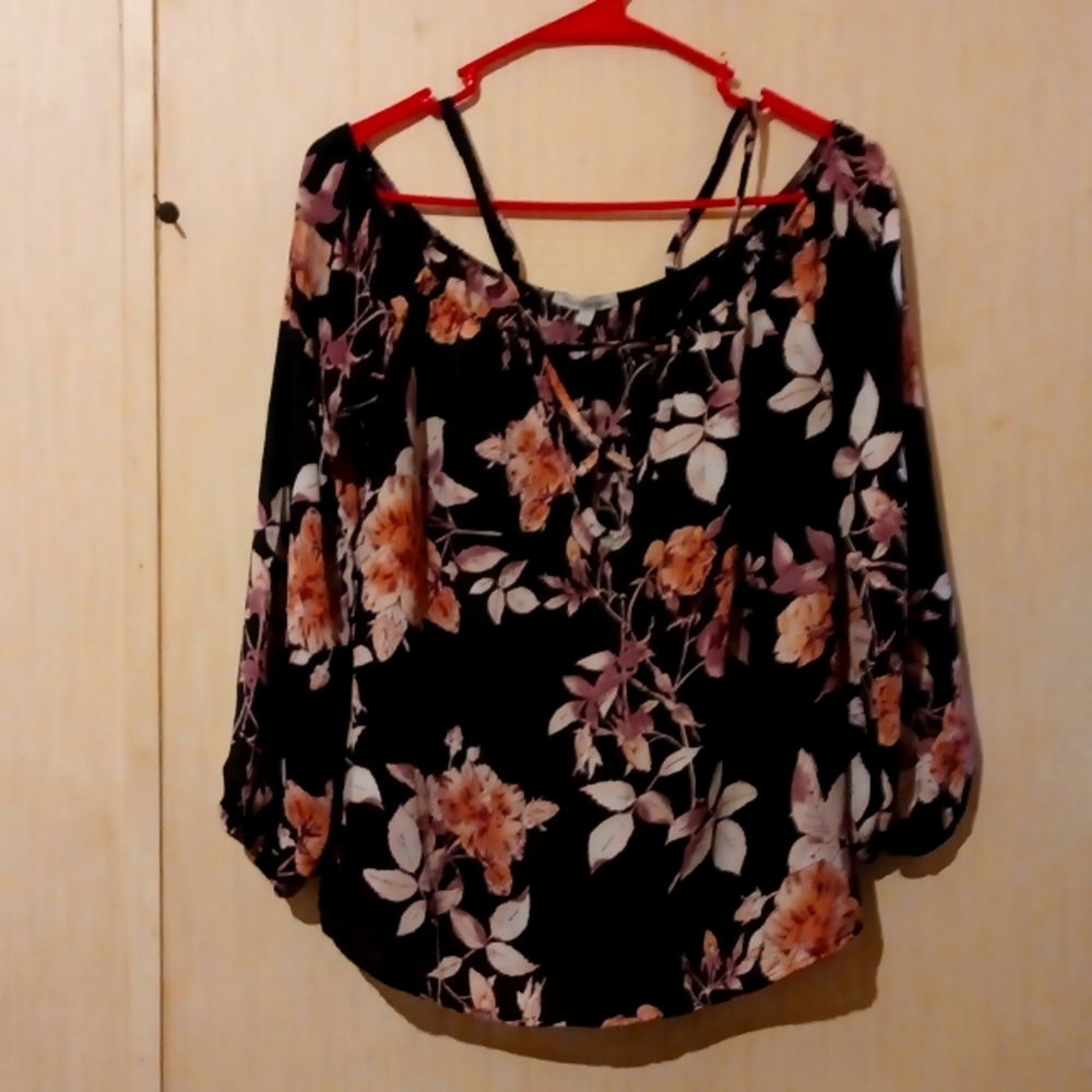 3 quarter sleeve off shoulder blouse